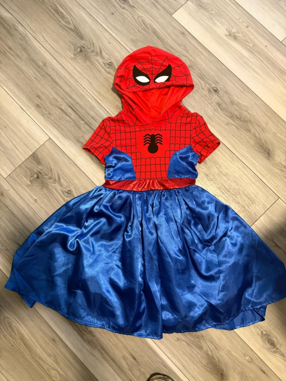 Girls Red and Blue Spider Hero Costume Dress